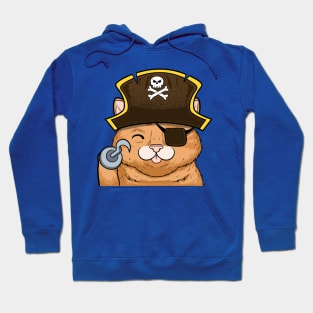 Funny cat halloween pirate Hoodie